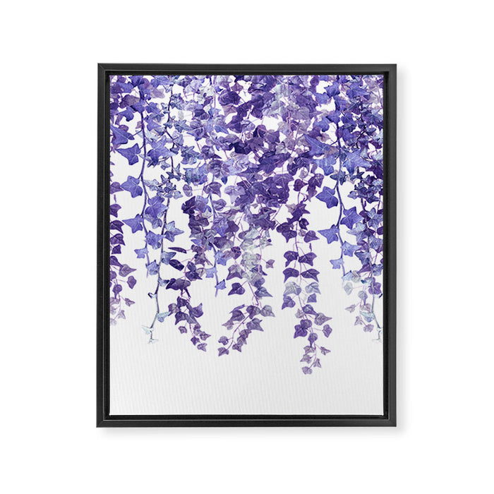 Purple Ivy Framed Canvas Print Gallery Image 1