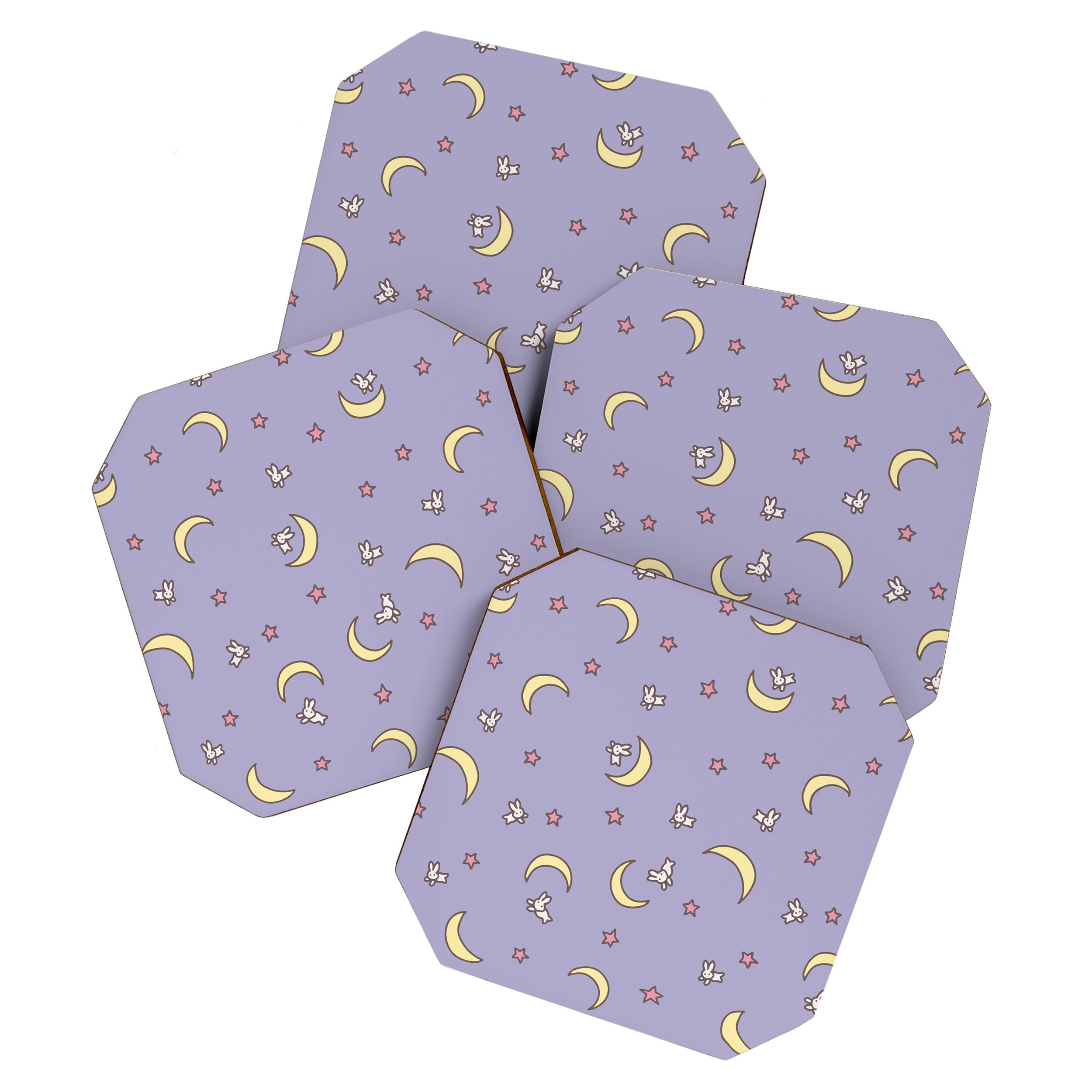 Purple Moon Anime  Coaster Gallery Image 1