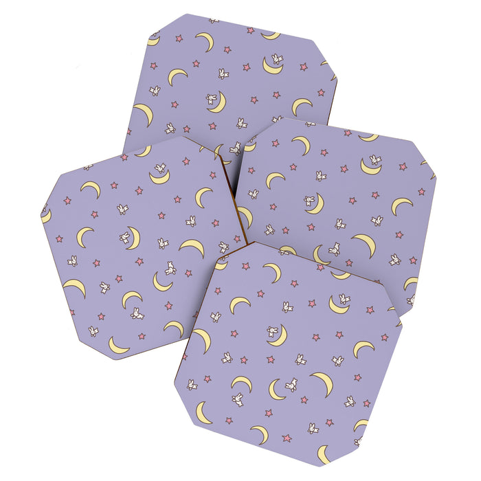 Purple Moon Anime  Coaster Gallery Image 1