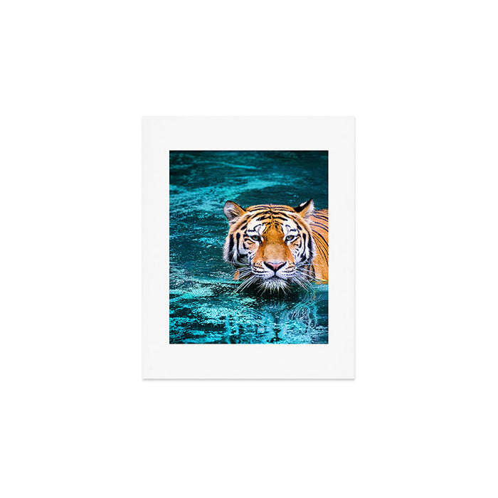 Tiger in Water Art Print Gallery Image 1