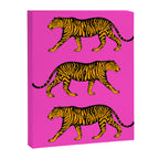 Tigers (Magenta and Marigold) Canvas Print Gallery Image 6