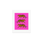 Tigers (Magenta and Marigold) Art Print Gallery Image 1