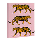 Tigers (Pink and Marigold) Canvas Print Gallery Image 6