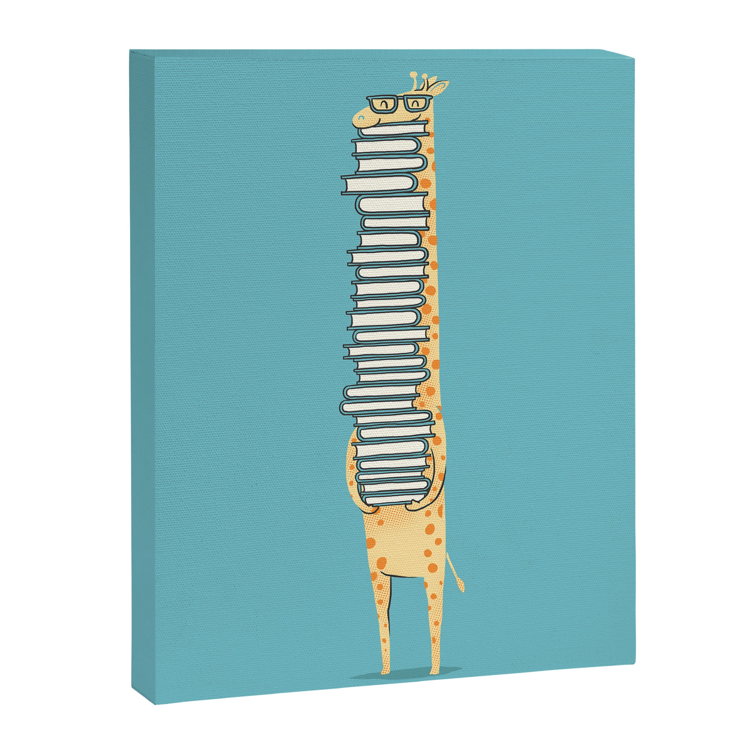 A Book Lover (blue) Canvas Print Gallery Image 6