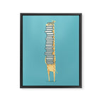 A Book Lover (blue) Framed Canvas Print Gallery Image 6