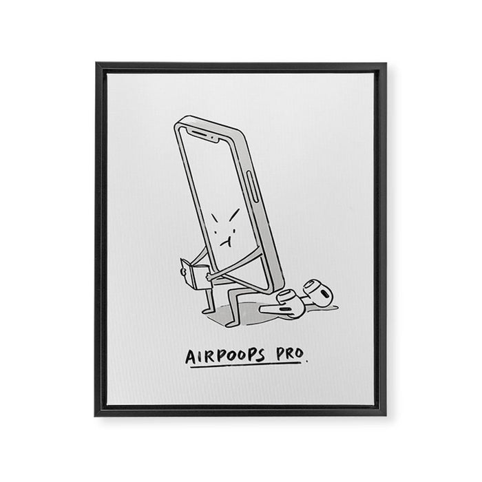AirPoops Pro Framed Canvas Print Gallery Image 1