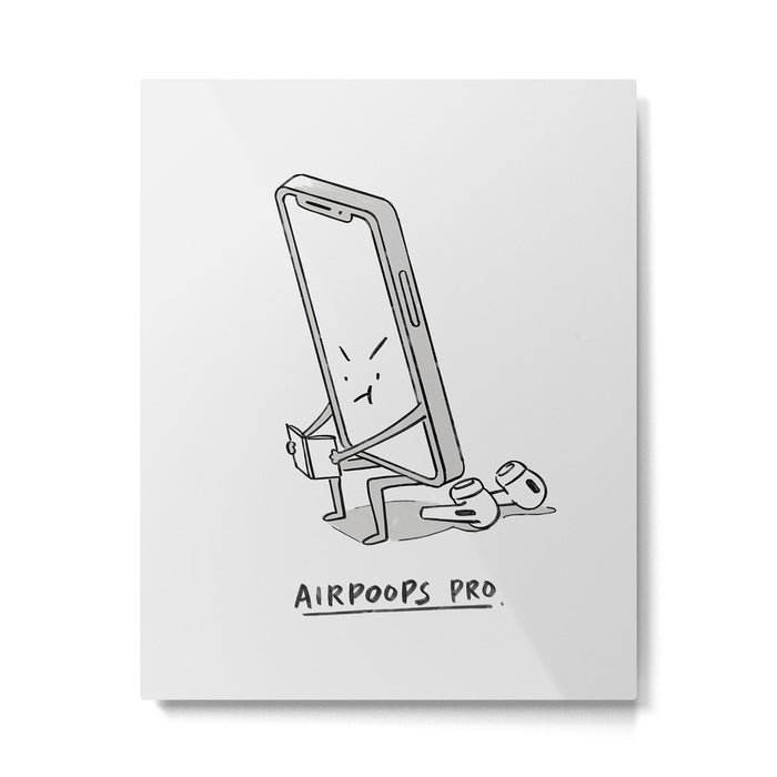 AirPoops Pro Metal Print Gallery Image 1