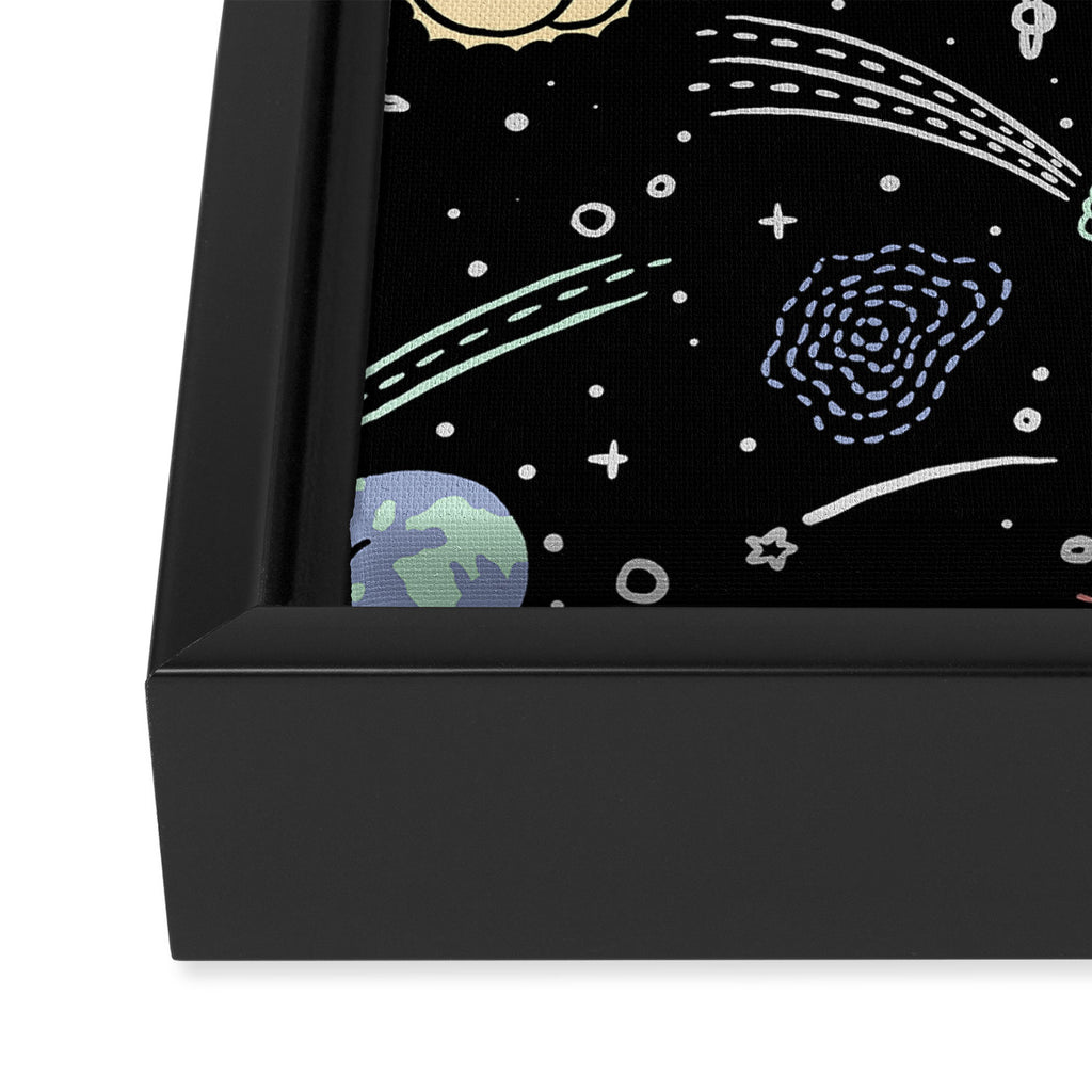 Asstronomy Pattern Framed Canvas Print Gallery Image 3
