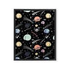 Asstronomy Pattern Framed Canvas Print Gallery Image 6