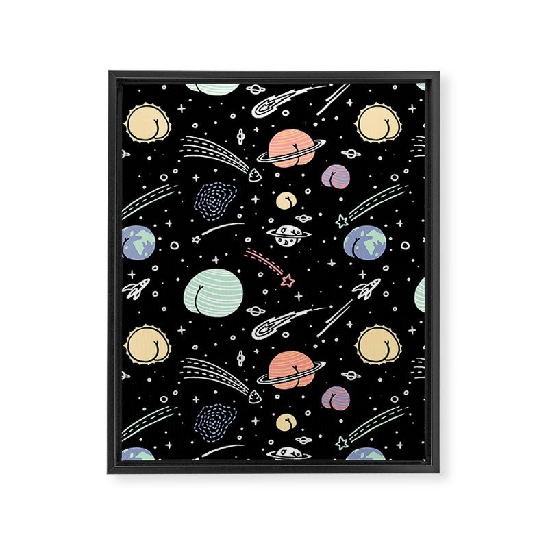 Asstronomy Pattern Framed Canvas Print Gallery Image 6
