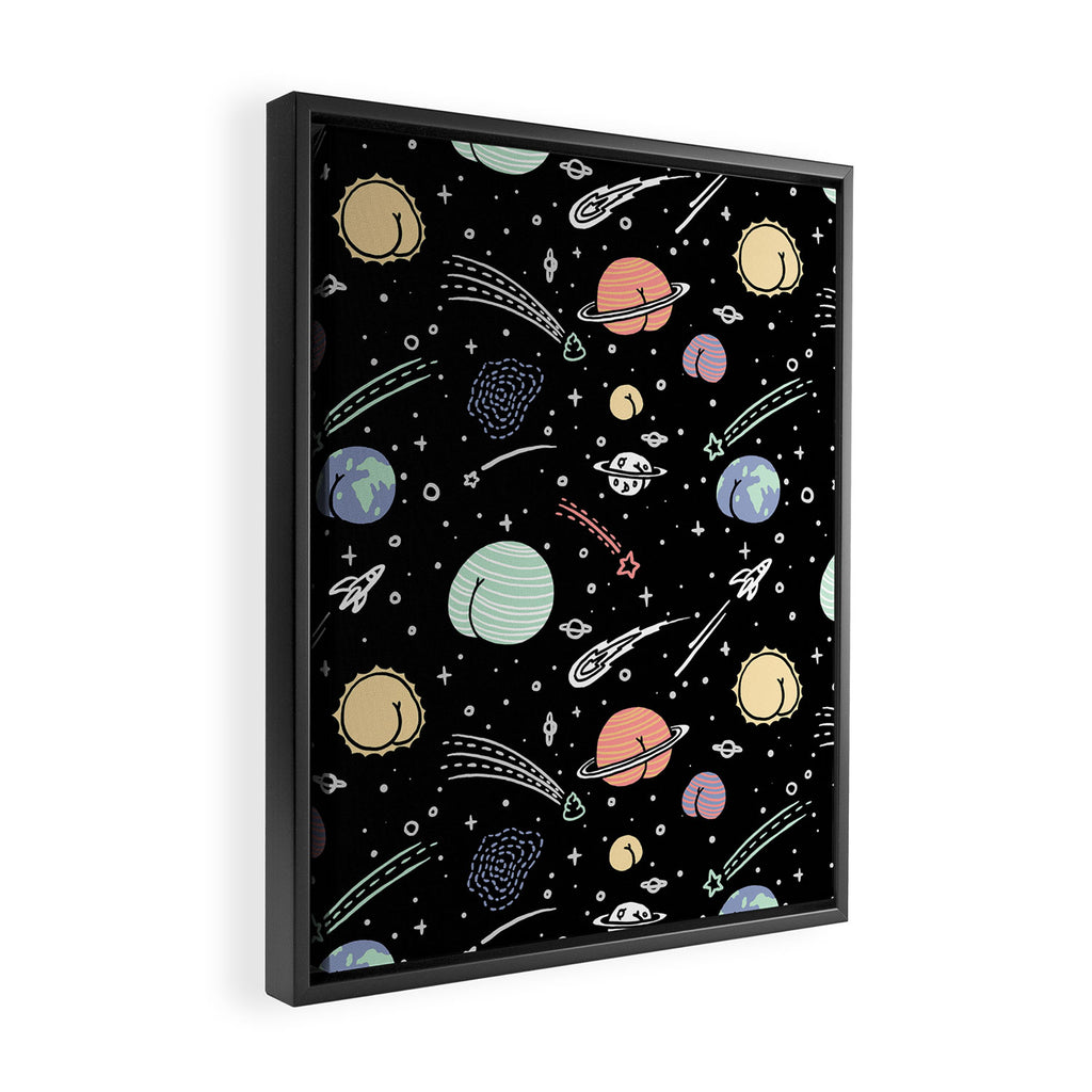 Asstronomy Pattern Framed Canvas Print Gallery Image 2