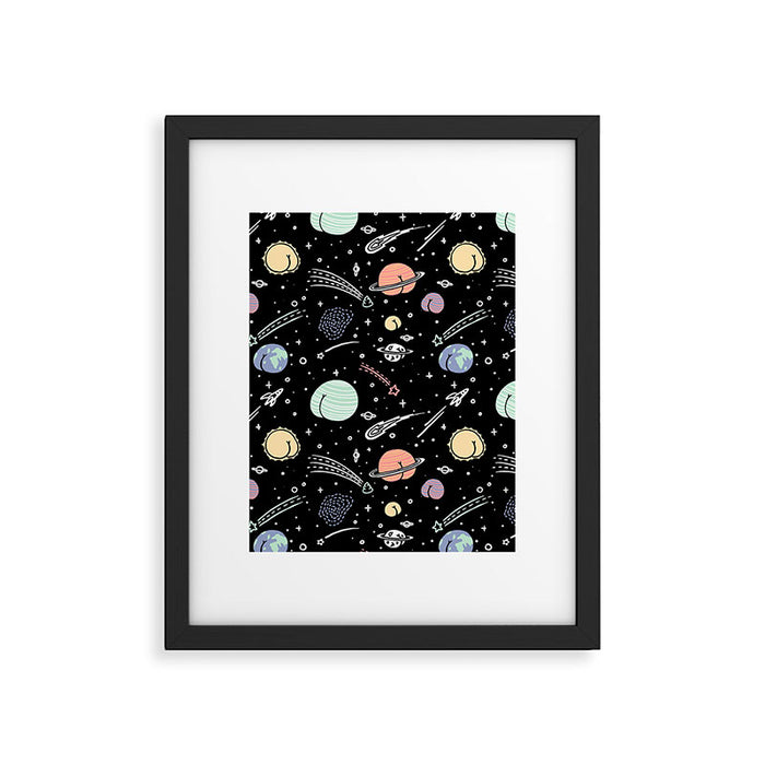 Asstronomy Pattern Framed Art Print Gallery Image 1