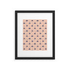 Ballet of Mustache Pattern Framed Art Print Gallery Image 5