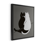 Be Pawsitive Framed Canvas Print Gallery Image 2
