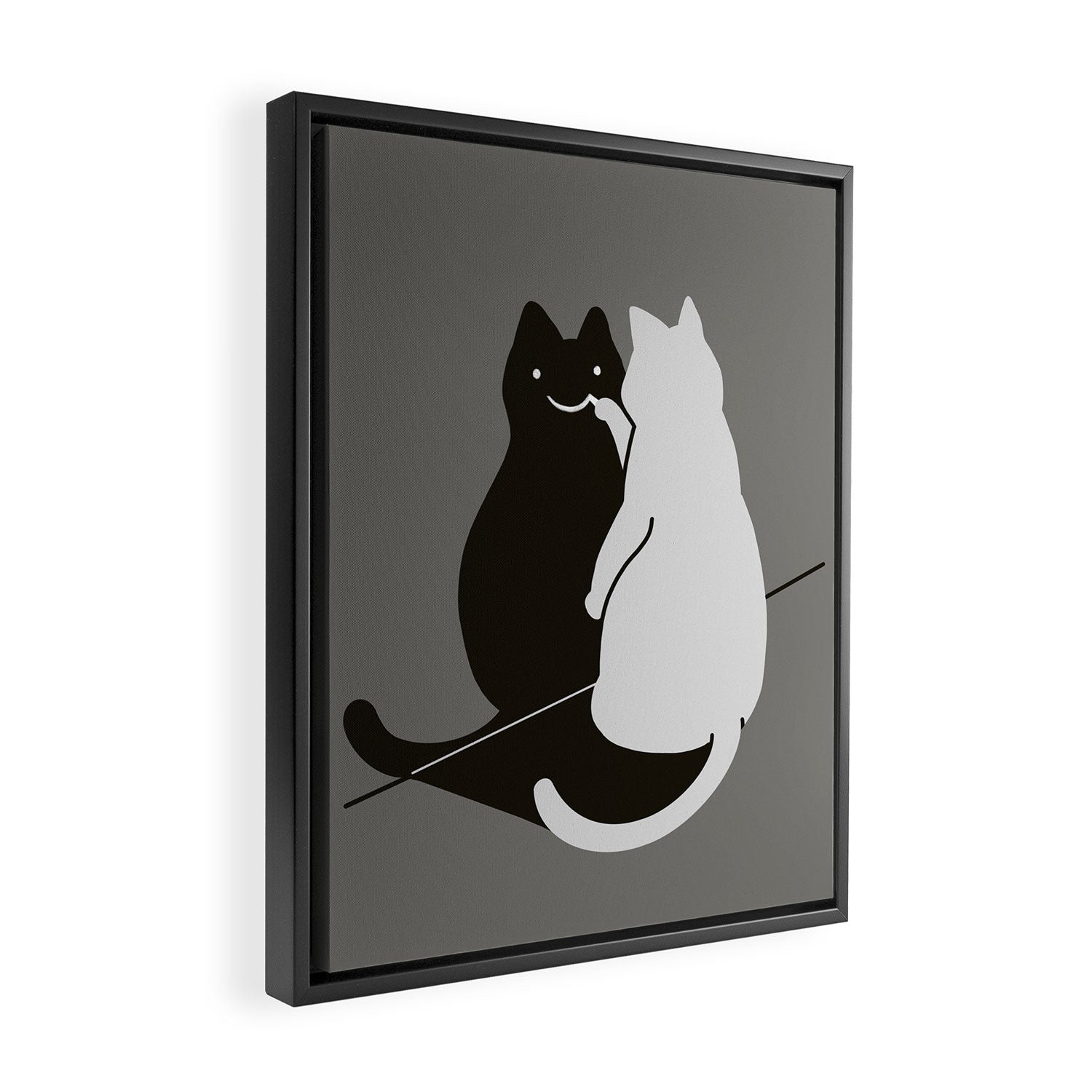 Be Pawsitive Framed Canvas Print Gallery Image 2
