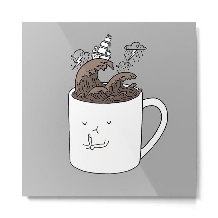 Brainstorming Coffee Mug Metal Print Gallery Image 1