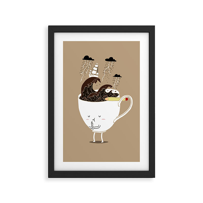 Brainstorming Coffee Framed Art Print Gallery Image 2