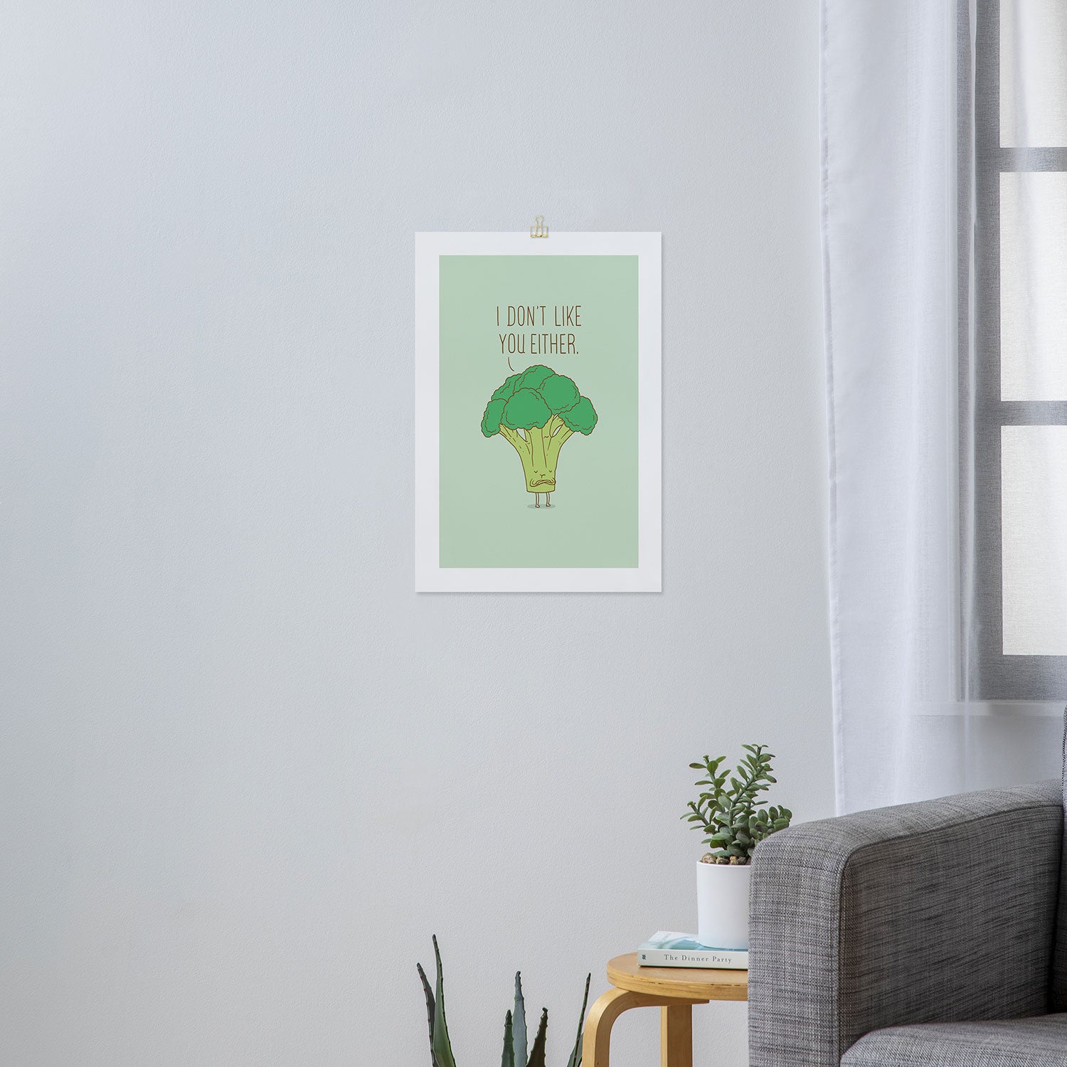 Broccoli don't like you either Art Print Gallery Image 3