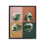 Cat and Leaf 2x2 Framed Canvas Print Gallery Image 8