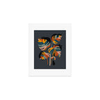 Cat and Plant 11 (Black Cats) Art Print Gallery Image 1