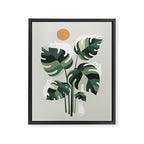 Cat and Plant 11 Framed Canvas Print Gallery Image 6