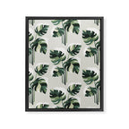 Cat and Plant 11 Pattern Framed Canvas Print Gallery Image 8