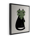 Cat and Plant 14: Monster-a Framed Canvas Print Gallery Image 2