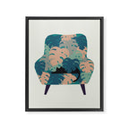 Cat and Plant 15 Framed Canvas Print Gallery Image 6