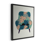 Cat and Plant 15 Framed Canvas Print Gallery Image 2