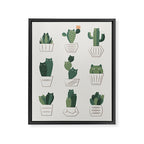 Cat and Plant 20: Cattus Framed Canvas Print Gallery Image 6