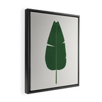 Cat and Plant 23 Framed Canvas Print Gallery Image 2