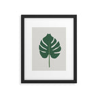 Cat and Plant 24: Meowstera Leaf Framed Art Print Gallery Image 5