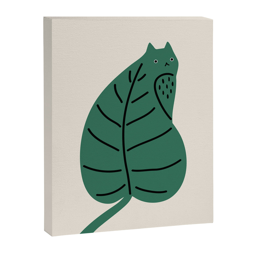 Cat and Plant 27 Canvas Print Gallery Image 6
