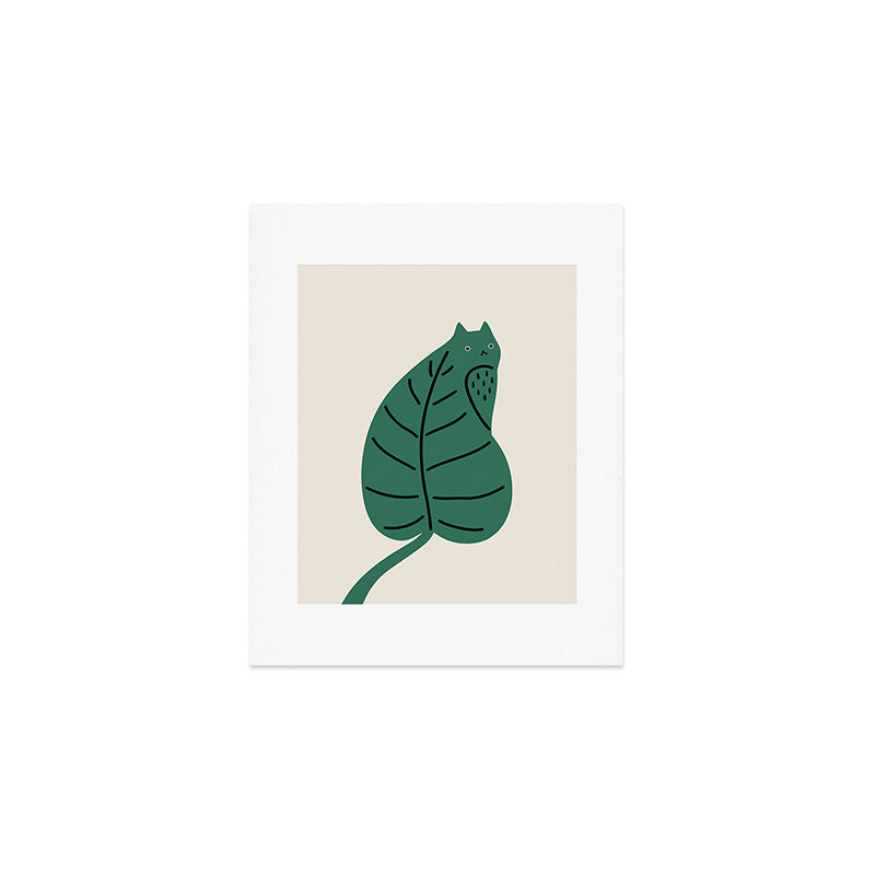 Cat and Plant 27 Art Print Gallery Image 1