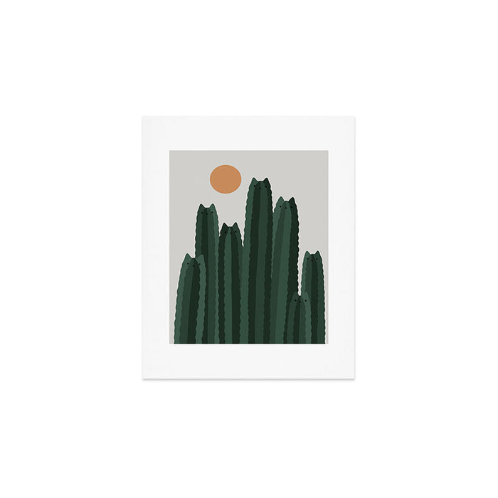 Cat and Plant 31 Art Print Gallery Image 1
