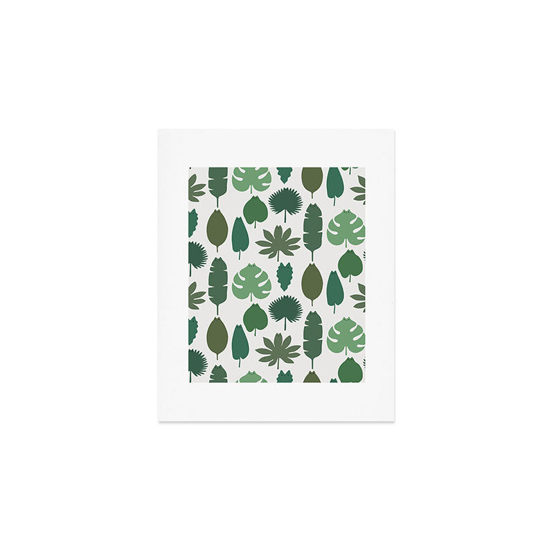 Cat and Plant 39 pattern Art Print Gallery Image 1