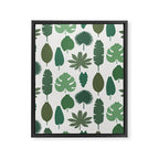 Cat and Plant 39 pattern Framed Canvas Print Gallery Image 8