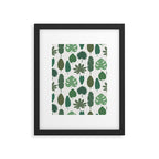 Cat and Plant 39 pattern Framed Art Print Gallery Image 6