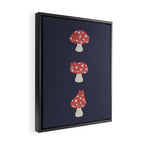 Cat and Plant 48: Cat Mushroom Framed Canvas Print Gallery Image 2