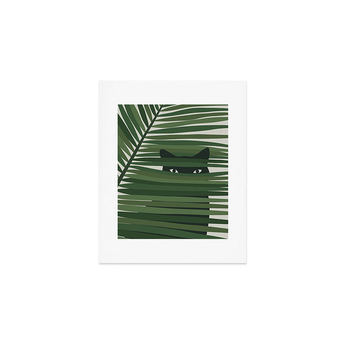 Cat and Plant 53 Art Print Gallery Image 1