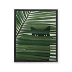 Cat and Plant 53 Framed Canvas Print Gallery Image 8