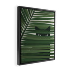 Cat and Plant 53 Framed Canvas Print Gallery Image 2