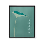 Cat and Plant 54 Framed Canvas Print Gallery Image 8