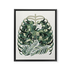 Cat and Plant 56 Framed Canvas Print Gallery Image 6
