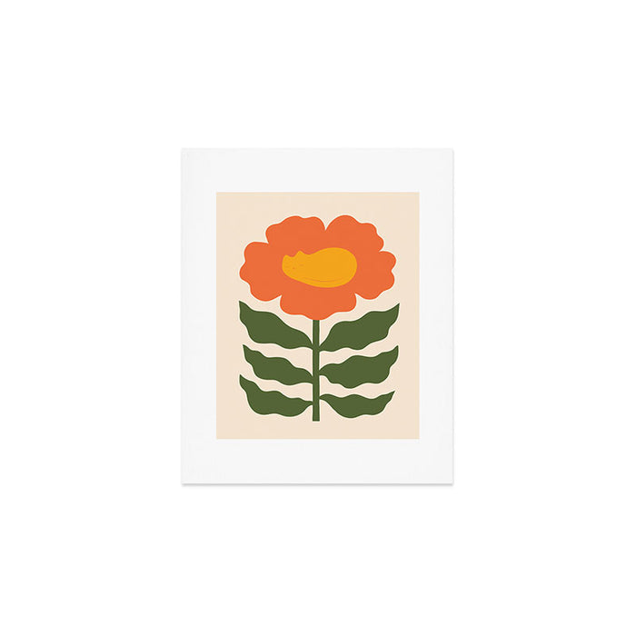 Cat and Plant 60 Art Print Gallery Image 1