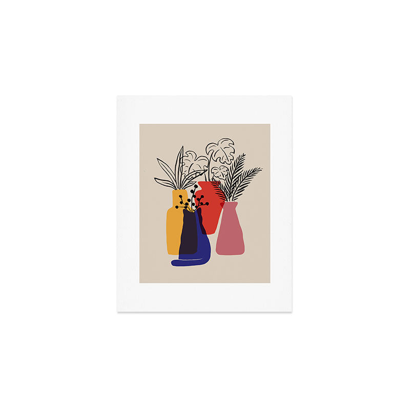 Cat and Plant 66 Art Print Gallery Image 1