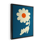 Cat and Plant 67 Framed Canvas Print Gallery Image 2