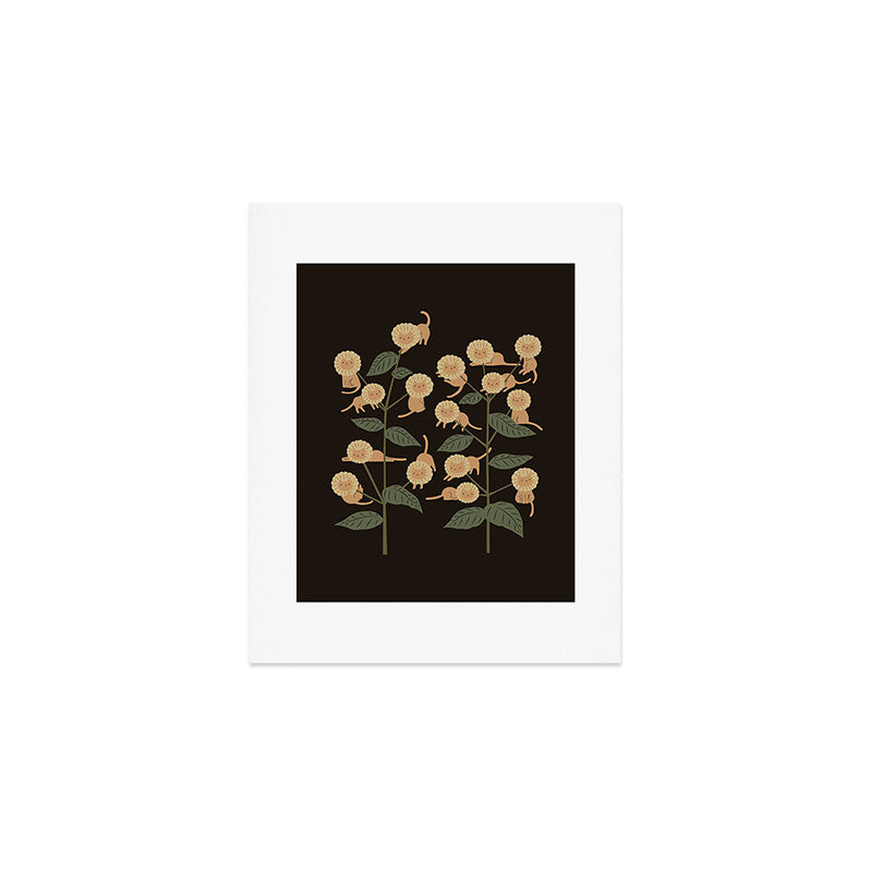 Cat and Plant 7: Catmouflage 2 Art Print Gallery Image 1