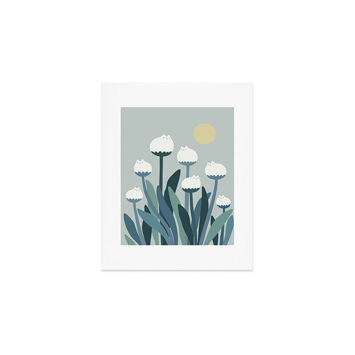 Cat and Plant 76 Art Print Gallery Image 1