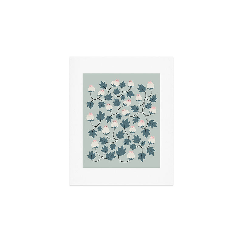 Cat and Plant 77 Art Print Gallery Image 1